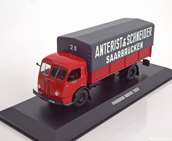 Panhard Movic 1952 Lieferwagen Lkw Rot Grau Ixo TRU014 1/43 Modell Camion-image