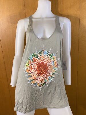 NEW O'NEILL  MANDALA BOHO RACERBACK TANK TOP MEDIUM