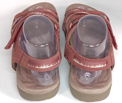 Merrell Terran 3 Cush Cross J003370 Leather Market Hiking Sandals Womens 9 Brown - Picture 4 of 11