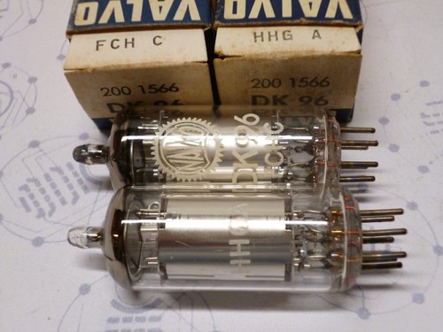 2 x Röhre, Tube - DK96 von Valvo - neu - geprüft Roetest #RN - Picture 6 of 7
