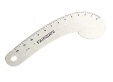 FAIRGATE 12-inch Vary Form Curve Rule ALUMINUM French Curve Ruler Made in USA