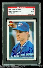 Cory Snyder Autographed 1991 Topps Traded #111T Blue Jays SGC Authentic Encased