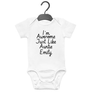 personalised auntie baby grows