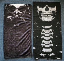 Skull theme face mask Motorcycle Ski Balaclava Hood Sport Bandana cover Set of 2