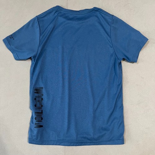 Volcom Rash Guard/ Shirt Boys Large Blue Anti-UV 30+ UPF Short Sleeve - Picture 2 of 7