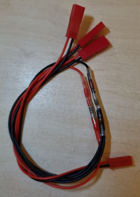 JST Parallel-Adapter – 1x Buchse Auf 5x Stecker, 15 Cm, Für Lipo-Akkus & BEC | Ideal Zum Gleichzeitigen Laden Mehrerer Akkus