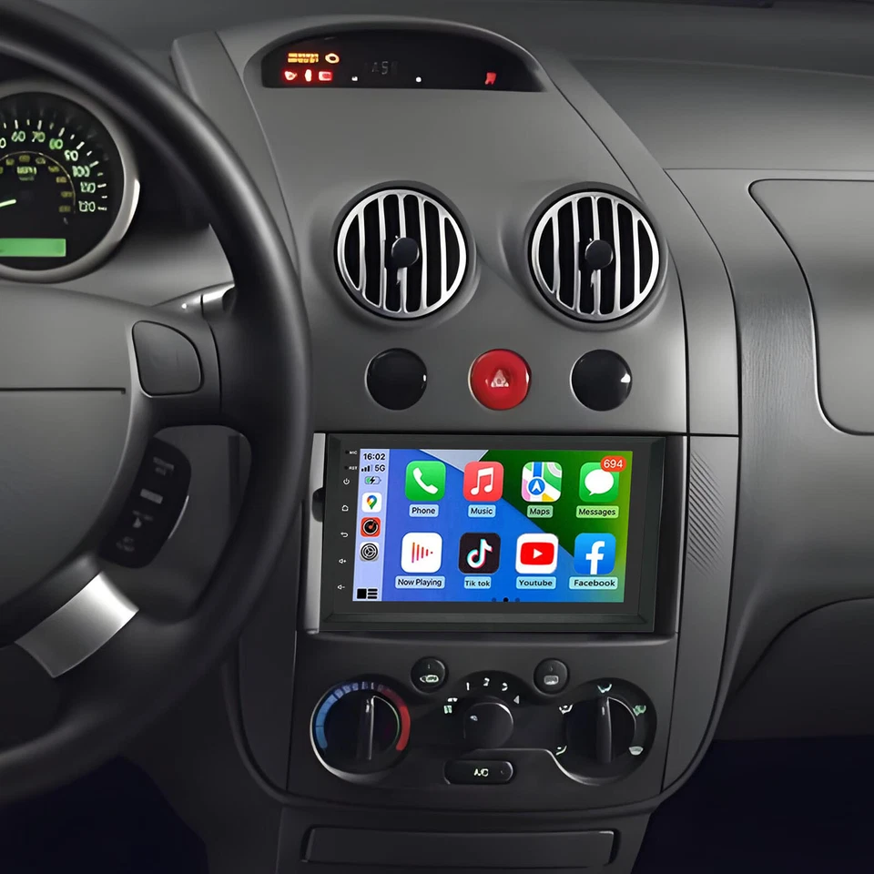 para Chevrolet Aveo 2009 2010 2011 Android 13 rádio estéreo carro Apple CarPlay GPS - Imagem 4 de 4