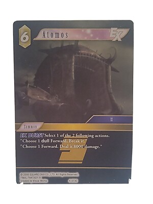 Atomos 1-073C Final Fantasy TCG Opus 4 New Fresh