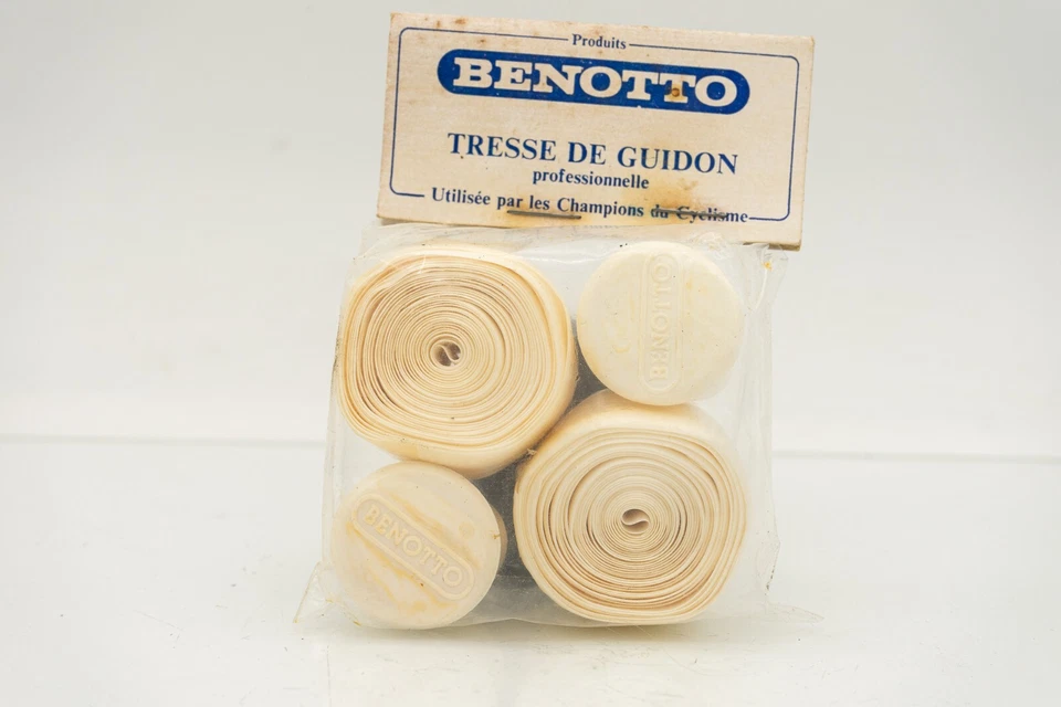 NOS BENOTTO WHITE SMOOTH CELLO HANDLEBAR TAPE VINTAGE ROAD BIKE BICYCLE 70s 80s - Image 3 of 4