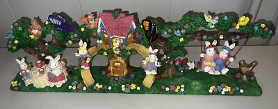 1999 Jaimy Design Easter Jubilee ''Easter Bunny Tree House''  21'' long