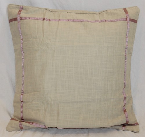 NOBEL EXCELLENCE 'MIDDLETON' EURO SHAM Beige Pink Shabby Chic NEW $35 FBB - 第 1/8 張圖片