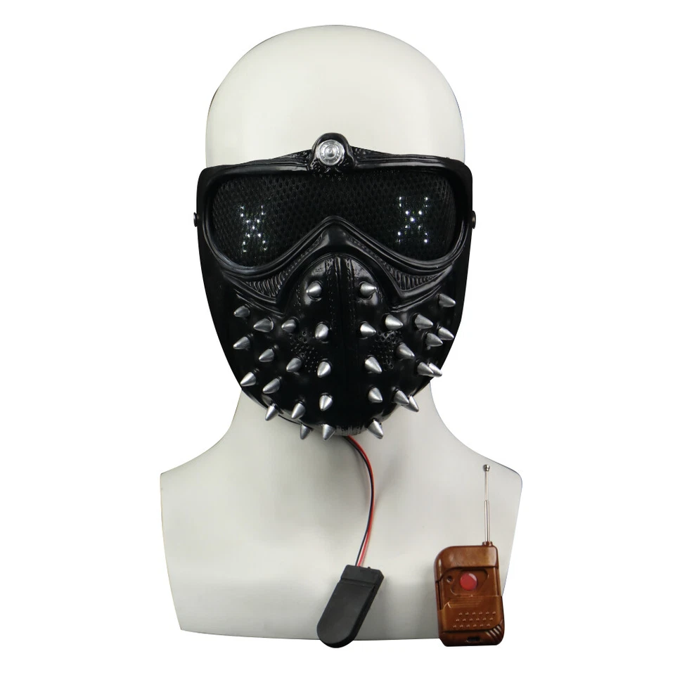 Cosplay Marcus Wrench Rivet Led Face Mask 25 Kinds Expressions Mask Props - Image 3 of 4