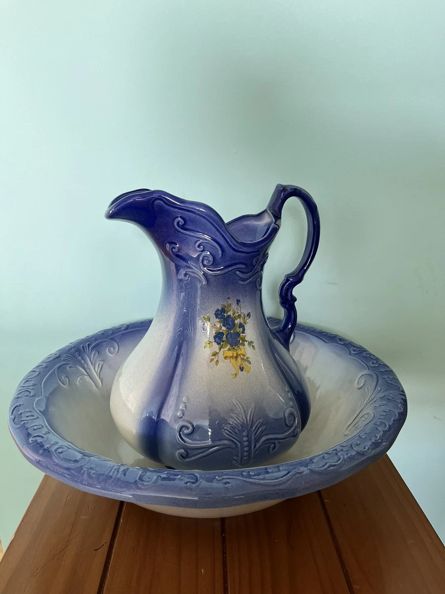 Antique large ironstone pitcher www.ugel01ep.gob.pe