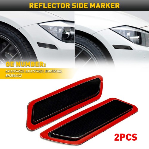 2X Reflector de marcador lateral de parachoques de humo izquierdo y derecho para BMW 320i Base 2012-2015 - Imagen 13 de 18