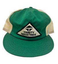 Vintage Trinity Industries Snapback Green  Mesh Trucker Hat NEW Never Worn