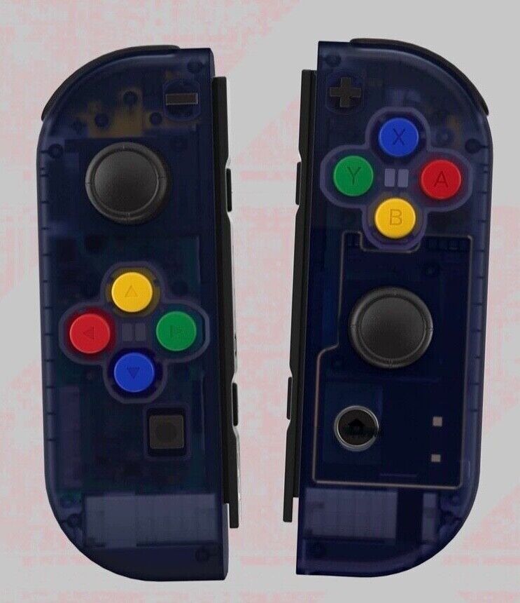 New MIX & MATCH Nintendo Switch Custom clear Joy Cons You Choose