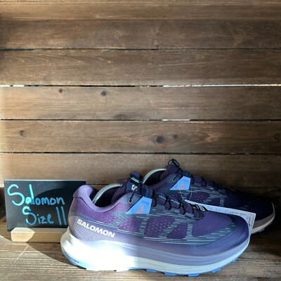 Womens Salomon Ultra Glide 2 Wide Purple Athletic Trail Shoes Sneakers Size 11 W