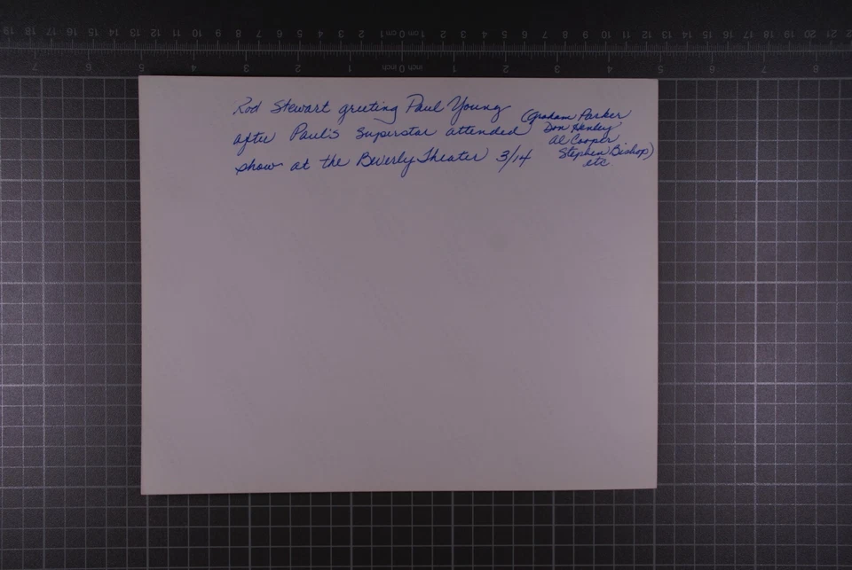 Rod Stewart Photograph Professional Promotion Stamped Mid 1980s - Image 2 of 4