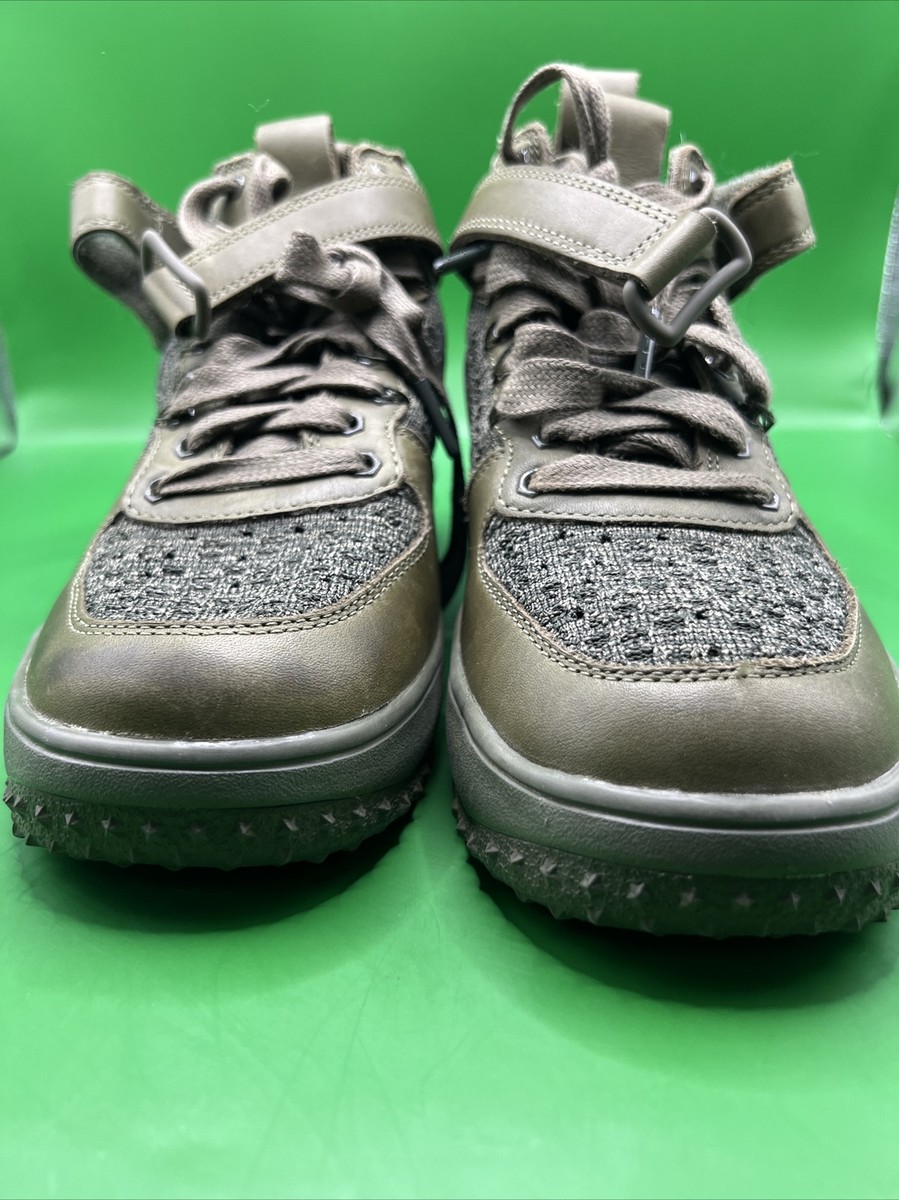 Nike Lunar Force 1 Flyknit 860558-200 Army Green Sneaker Womens 7 Nike Lunar Force 1 Flyknit 860558-200 Army Green Sneaker Womens 7