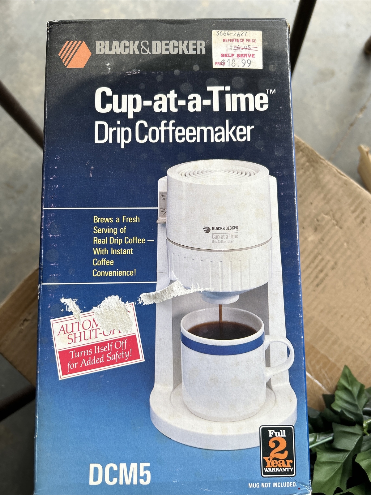 Brew Fresh Coffee One Cup at a Time Black & Decker DCM5 Coffeemaker New