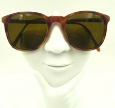 Vintage Brio Paul Ray 10 Tortoise Round Oval Horn-Rimmed Sunglasses FRAMES ONLY