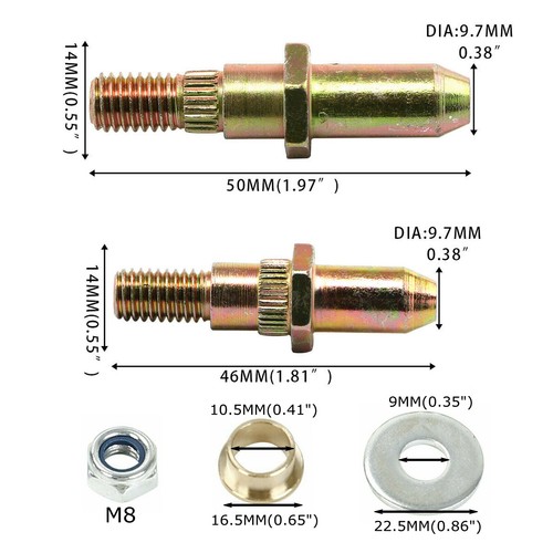 Car Door Hinge Pins Pin Bushing Kit Fit for Chevy Silverado GMC Sierra