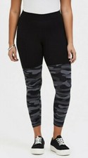NWT Torrid Crop Premium Legging - Grey Camo Plus Size 3 3X 22/24