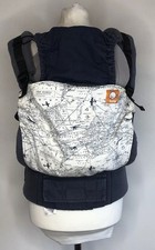 Marsupio Tula Standard La Mappa del Mondo Stampa e Inserto Neonato Blu Navy Bianco