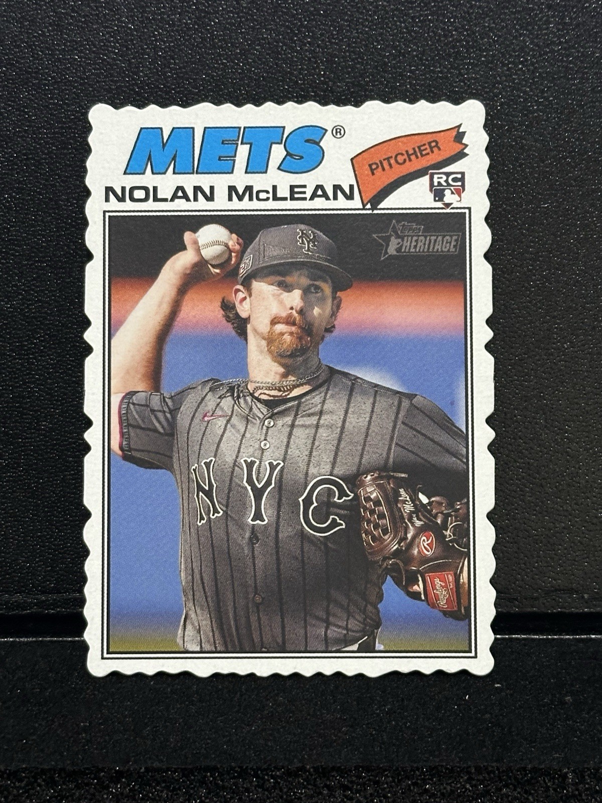 2026 Topps Heritage Nolan McLean RC #150 DECKLE EDGE- NY Mets Short Print SP