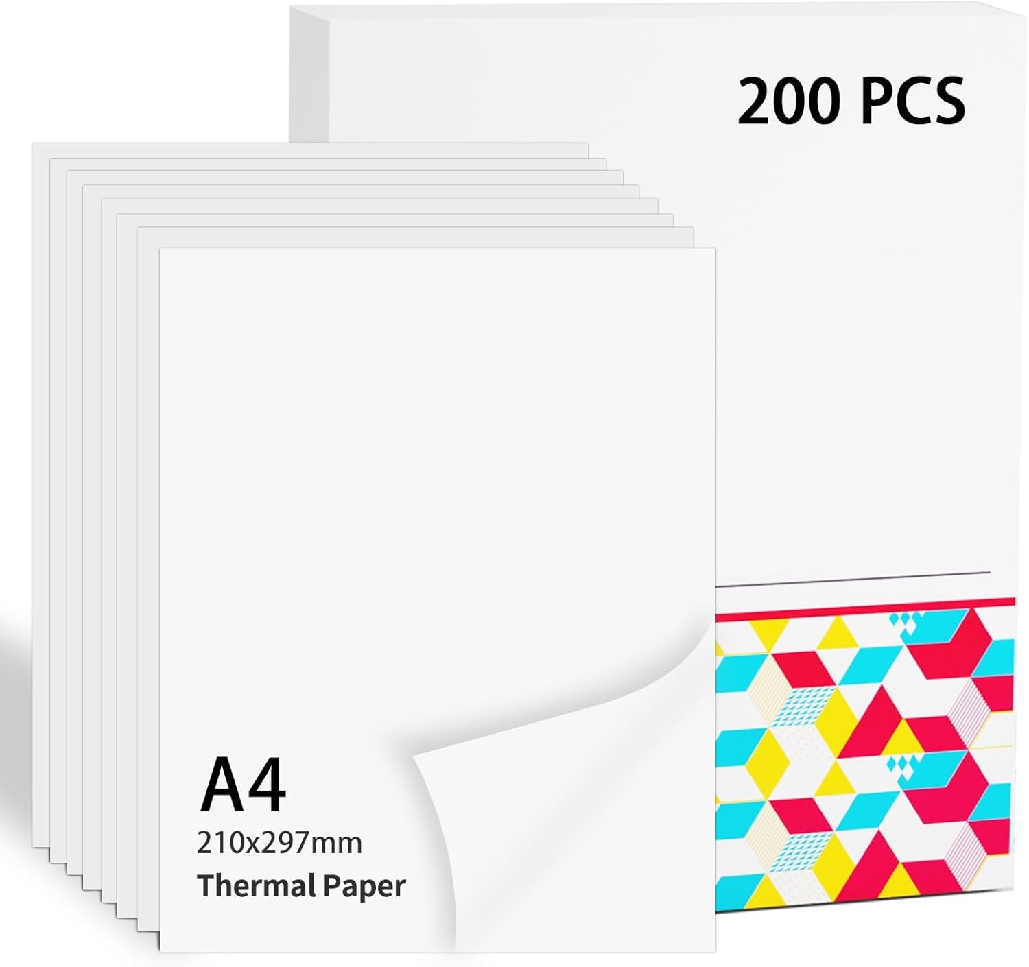 200x carta termica A4 per stampante mobile Brother PJ762/PJ763MFi M08F P831 M832 foto 2