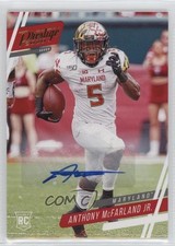 2020 Panini Chronicles Draft Picks Prestige Anthony McFarland Jr #18 Auto 11p9