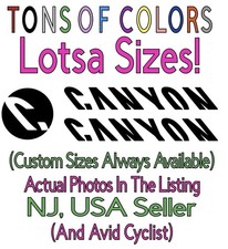 3 Pc. Bicycle Brand Die Cut Vinyl Decal Set Small-LARGE SIZES Bicycles Cycling