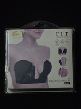 FIT Adhesive Backless Strapless U Plunge Bra Black US Size C Cup