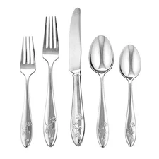 Lenox BUTTERFLY MEADOW 18/10 Stainless 5pc. Place Setting (Service for One) / NO