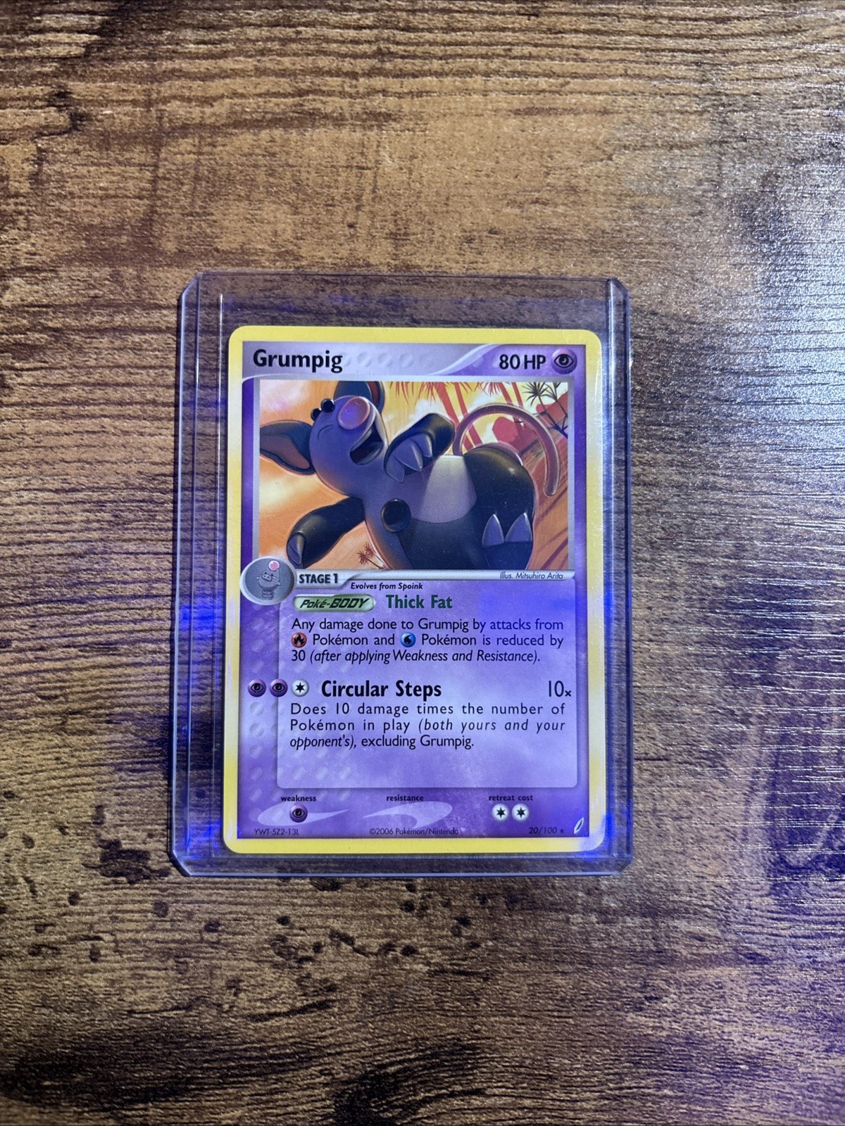 Grumpig 20/100 EX Crystal Guardians Rare Pokemon TCG