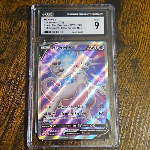 Mewtwo V graded CGC 9 for sale on eBay