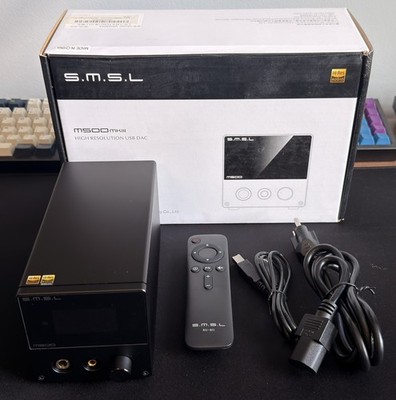 SMSL M500 MKIII ES9038PRO MQA DAC Headphone Amp Bluetooth LDAC DSD512 XLR RCA 2W