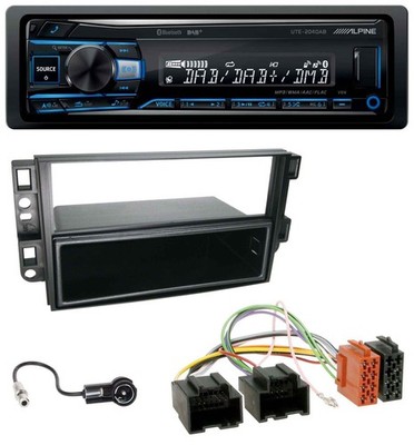Alpine USB Bluetooth DAB MP3 Autoradio für Chevrolet Aveo Epica Captiva 06-11