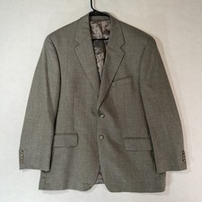 VTG Chaps Ralph Lauren Regular Fit Mens 44R Green Micro Check Blazer Sport Coat