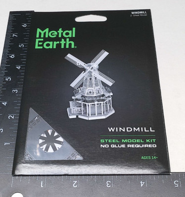 Windmill Dutch Style 23pc - Steel Model Kit MMS038 Metal Earth NEW