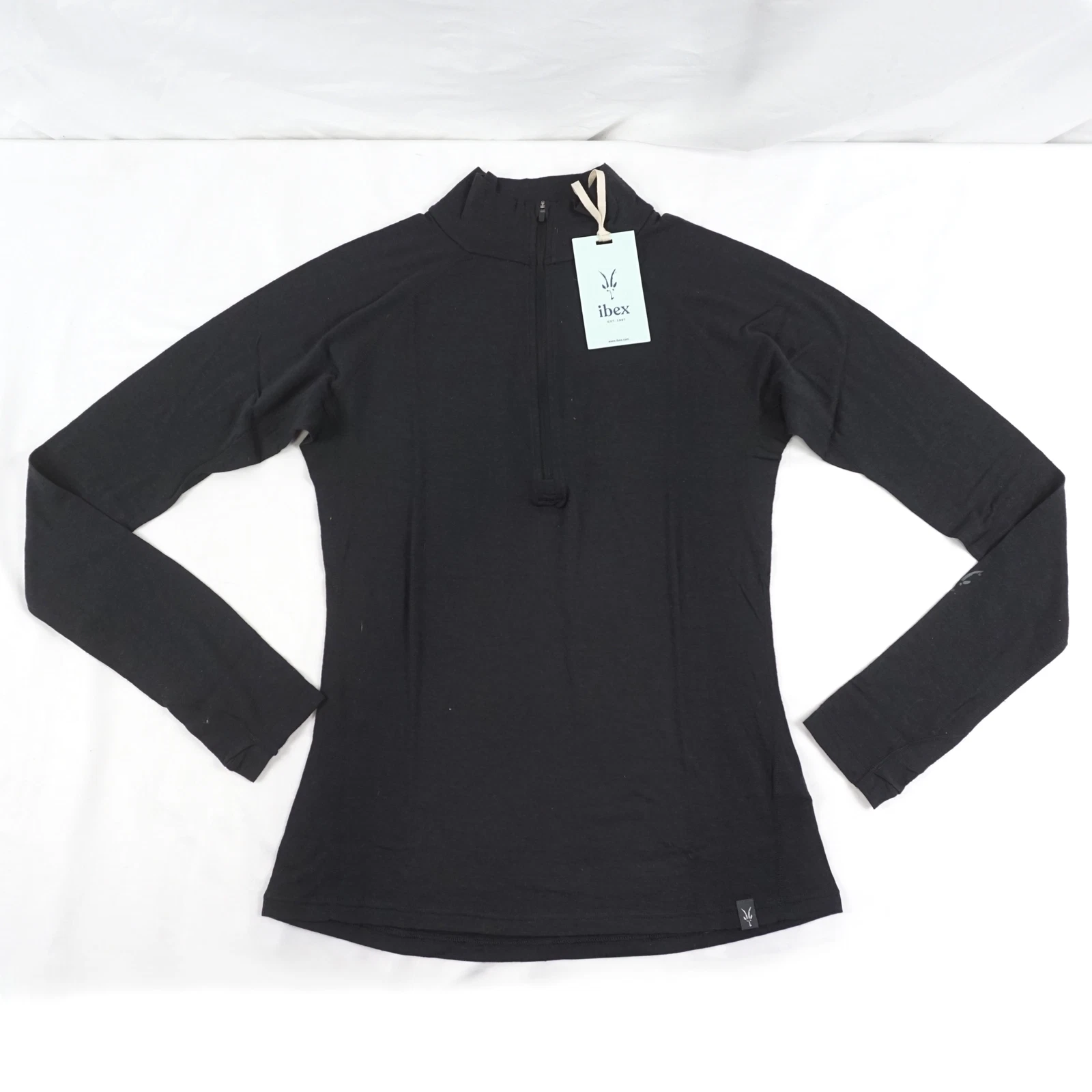 Ibex Woolies Pro Tech 1/4 Zip Lightweight Base Layer Top In Black Women's Size M
Opens in a new wind
