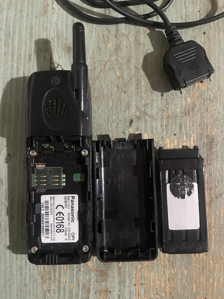 CELLULARE PANASONIC EB GD52 PHONE CELLULAR UK MOBILE TELEFONO SPARE PARTS BLUE - Immagine 4 di 4