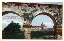 Oceanside California San Luis Rey Mission founded 1798 ~ unused postcard sku075