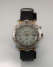 Eddie Bauer ساعة رجالي Acero Inox 50 m Cuero أسود Fecha Cuarzo