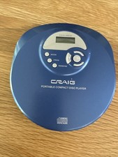 Craig CD2808A Personal CD Player, No Headphones, Blue, Works