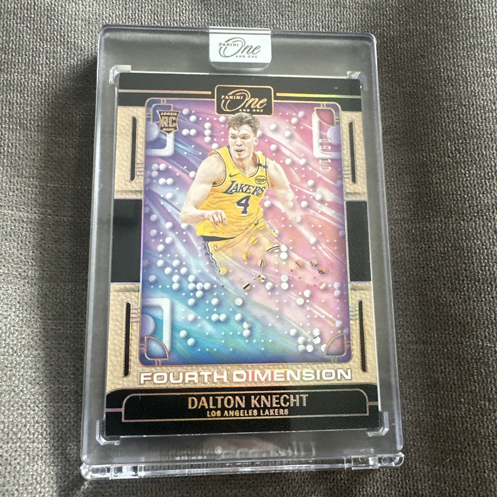 2024 Panini One and One DALTON KNECHT Fourth Dimension /10 SSP RC Lakers Rookie