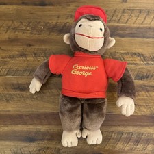 VINTAGE Curious George by GUND Plush Plush Soft Toy 16" Rare HMC Co Tag Monkey