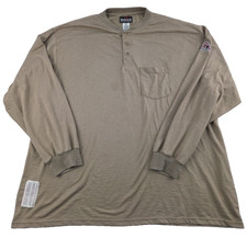 Bulwark FR Flame Resistant Henley Shirt Size XXL Nomex