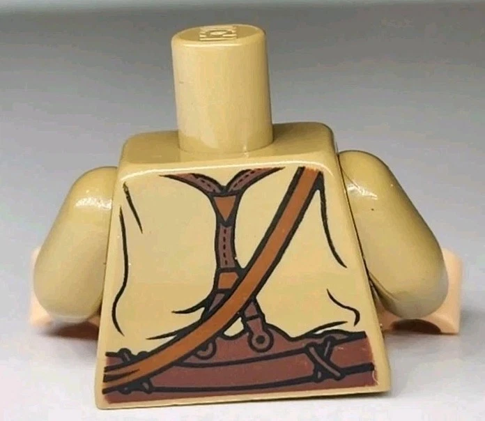 NUEVA LEGO® Minifigura Torso Parte Bronceado Oscuro Samwise Gamgee 9470 Foto 2 de 2