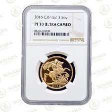 2016 Gold Proof Double Sovereign NGC PF70 Ultra Cameo — James Butler Portrait